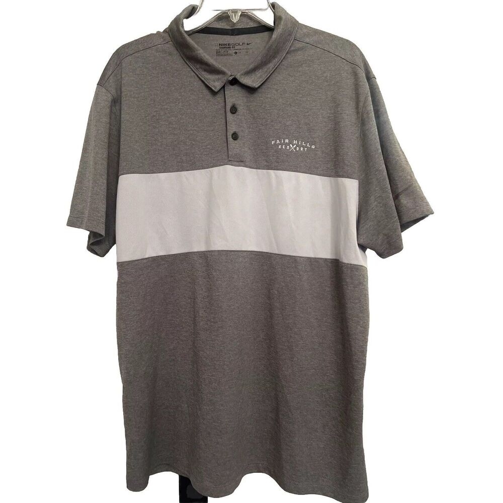 Nike GOLF Polo Shirt Fair Hills Resort Detroit Shirt Men’s Size XL Dri Fit